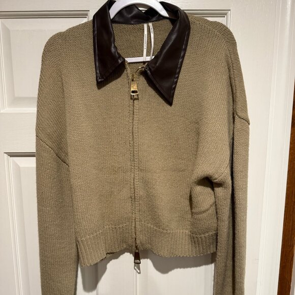 Anthropologie Zip Sweater - Picture 1 of 5